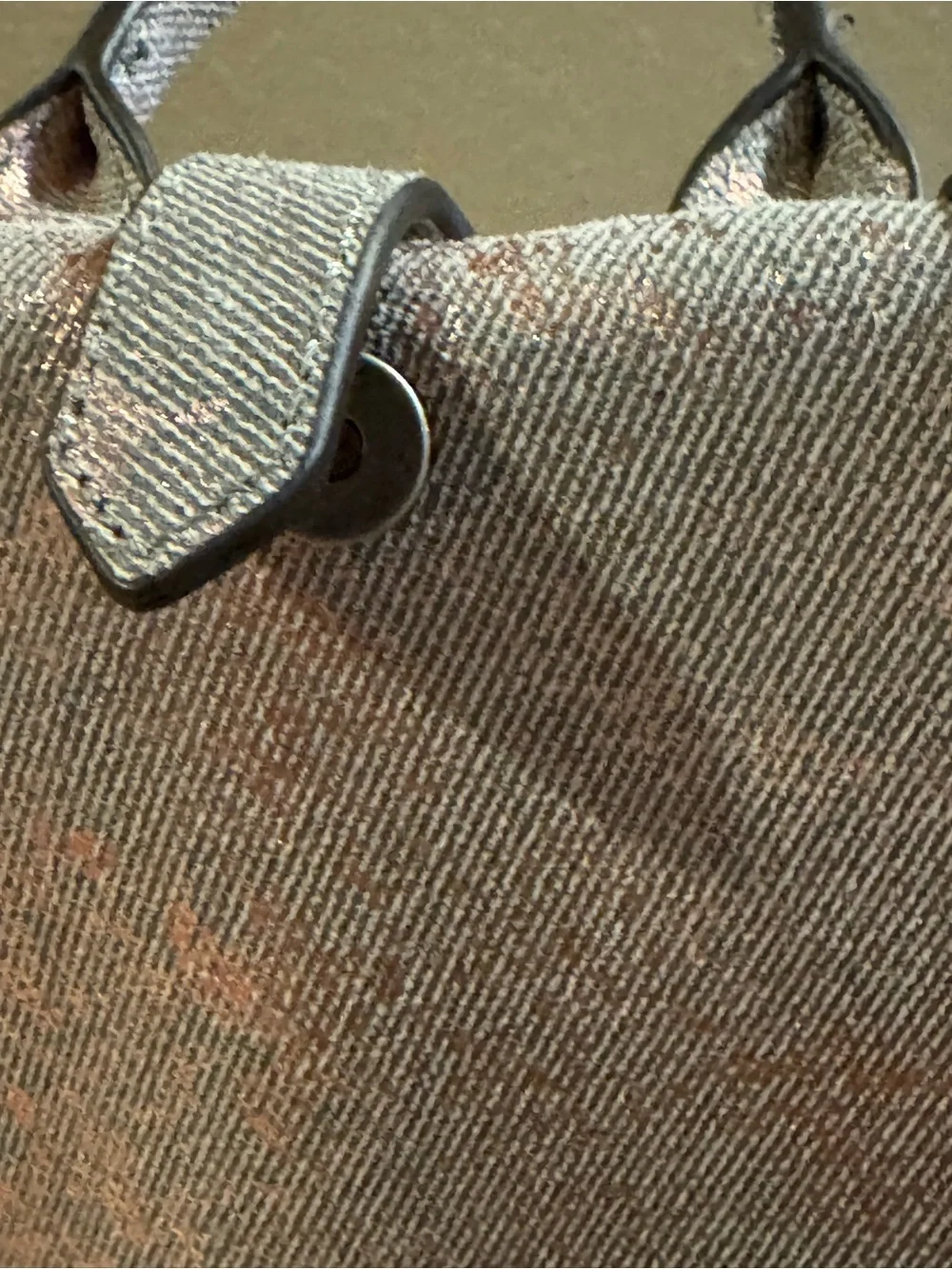 Aimee Kestenberg Metallic Rose Gold Leather Backpack with Center Zip